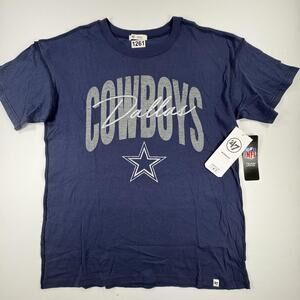 Dallas Cowboys Shirt Womens Small Atlas Blue NFL Football Graphic T-Shirt '47